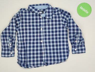 lidl koszula flanelowa: Koszula 4-5 lat, stan - Idealny, wzór - Kratka, kolor - Niebieski — 2