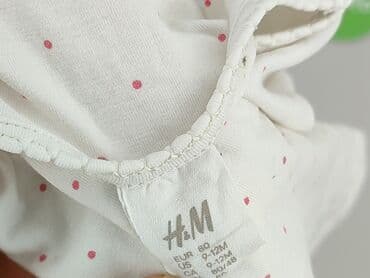 srebrna sukienka h m: Bluzka, H&M, 9-12 miesięcy, stan - Bardzo dobry — 4