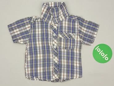 lidl koszula flanelowa: Koszula 1.5-2 lat, stan - Bardzo dobry, wzór - Kratka, kolor - Niebieski — 2