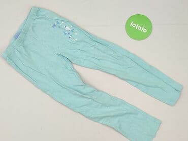 legginsy woskowane z wysokim stanem: Legginsy dziecięce, Frozen, 5-6 lat, 110/116, stan - Bardzo dobry — 2