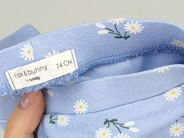 legginsy woskowane z wysokim stanem: Legginsy, Fox&Bunny, 6-9 miesięcy, stan - Idealny — 4
