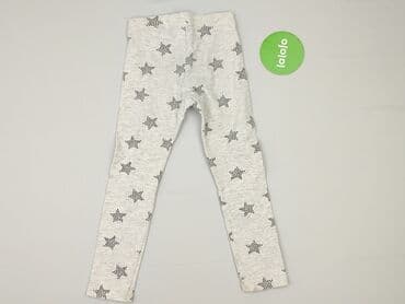 legginsy woskowane z wysokim stanem: Legginsy dziecięce, H&M, 5-6 lat, 110/116, stan - Bardzo dobry — 3