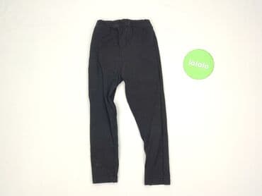 legginsy woskowane z wysokim stanem: Legginsy dziecięce, 3-4 lat, 98/104, stan - Idealny — 3