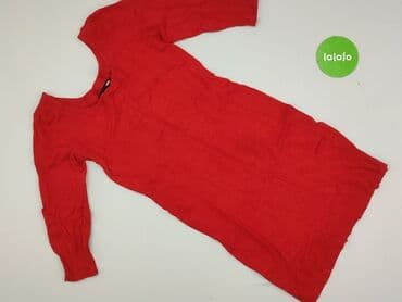 czerwona obcisła sukienka h m: H&M, Sukienka damska, rozmiar S — 2