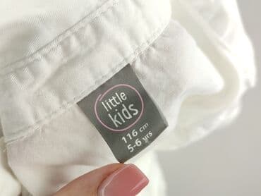 lidl koszula flanelowa: Koszula 5-6 lat, stan - Bardzo dobry, wzór - Jednolity kolor, kolor - Biały — 4