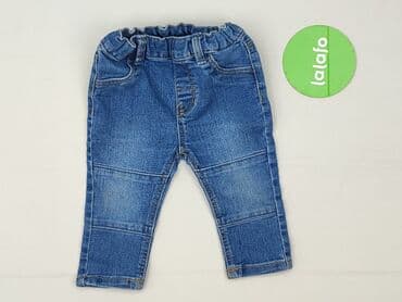 sukienka khaki h m: Spodnie jeansowe, H&M, 6-9 miesięcy, stan - Idealny — 2