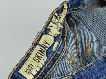 legginsy woskowane z wysokim stanem: Spodnie jeansowe, DenimCo, 7 lat, 122, stan - Bardzo dobry — 5