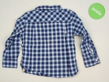 lidl koszula flanelowa: Koszula 4-5 lat, stan - Idealny, wzór - Kratka, kolor - Niebieski — 3