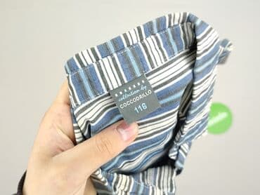 zapięcie do stroju kąpielowego 30mm: Koszula 5-6 lat, stan - Bardzo dobry, wzór - W paski, kolor - Niebieski — 4