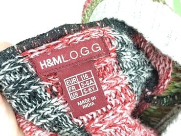 czerwona obcisła sukienka h m: Sweterek, H&M, 5-6 lat, 110-116 cm, stan - Bardzo dobry — 4