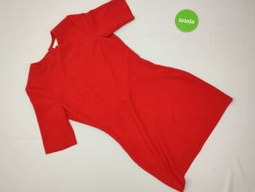 czerwona obcisła sukienka h m: H&M, Sukienka damska, rozmiar M — 2