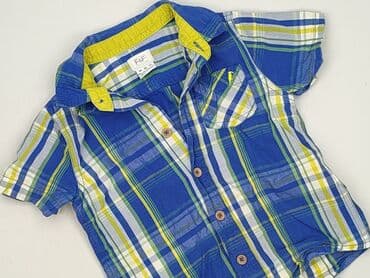 lidl koszula flanelowa: Koszula 1.5-2 lat, stan - Idealny, wzór - Kratka, kolor - Niebieski — 1