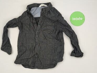 lidl koszula flanelowa: Koszula 4-5 lat, stan - Idealny, wzór - Jednolity kolor, kolor - Czarny — 2