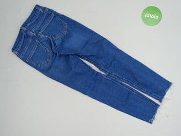 legginsy woskowane z wysokim stanem: Spodnie jeansowe, New Look, 10 lat, 140, stan - Idealny — 3