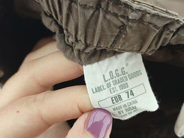 sukienka khaki h m: Spodnie jeansowe, H&M, 6-9 miesięcy, stan - Bardzo dobry — 4
