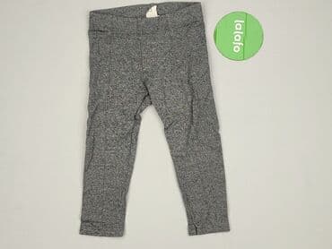legginsy woskowane z wysokim stanem: Legginsy dziecięce, H&M, 1.5-2 lat, 92, stan - Idealny — 2