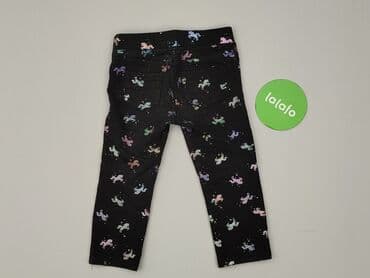 legginsy woskowane z wysokim stanem: Legginsy dziecięce, H&M, 1.5-2 lat, 92, stan - Dobry — 3